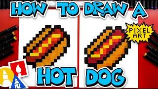 How To Draw A Hot Dog Pixel Art