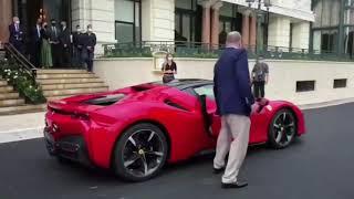 The best of Ferrari F1 Charles Leclerc drives Ferrari SF90 Stradale in Monaco