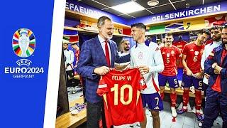 EURO 2024 El Rey Felipe VI felicita a la SELECCIÓN ESPAÑOLA tras la victoria contra ITALIA