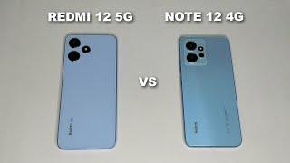 Redmi 12 5G Vs Redmi Note 12 4G I Speed Test