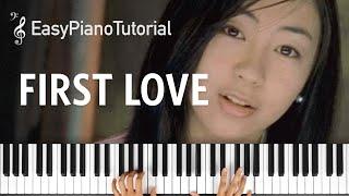 First Love Utada Hikaru - Piano Tutorial + Free Sheet Music