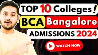 Top 10 BCA Colleges Bangalore Karnataka Best BCA Colleges 2024 #bca #topcolleges #bca2024 #viral