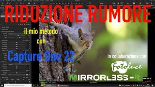 RIDUZIONE RUMORE ALTI ISO con CAPTURE ONE