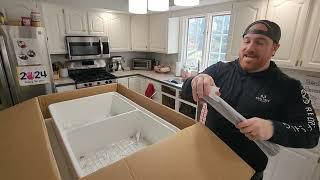 Farmhouse Sink Review  Deer Valley DV-1K0068  Unboxing and Review