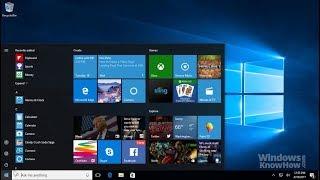 Windows 10 Customize the Start Menu