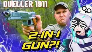 DOUBLE BARREL PISTOL?  Kentucky Ballistics React Dueller 1911