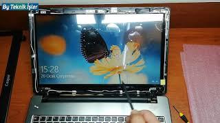 Notebook   Laptop Bilgisayar 15.6 inç ekran panel değişimi CASPER Nirvana