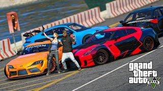 GTA 5  GIFTING EXOTIC SUPERCARS TOYOTA SUPRA - NISSAN GT-R  WEB SERIES മലയാളം #471