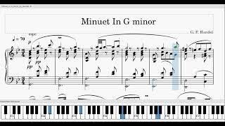 Handel Minuet in G minor arr. Kempff HWV 434