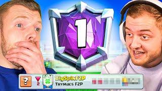 DRAMA im TRYMACS F2P PROJEKT... BigSpin vs. beste Spieler  Clash Royale Deutsch