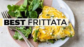 FRITTATA  easy recipe with asparagus and cheese