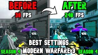 Best PC Settings for COD Modern Warfare 3 SEASON 4 -  Optimize FPS & Visibility