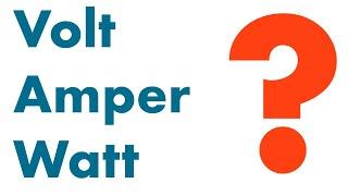 Volt  Amper  Watt Nedir? Akılda kalıcı açıklama