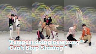 Tempest doing new song  Cant Stop Shining 