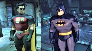 Animated Batman & Robin - Creative & Perfect Takedowns  Arkham CIty