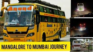 Mangalore to Mumbai Bus Cabin Ride  Full Journey  Anand Travels  Bharat Benz Sleeper Bus