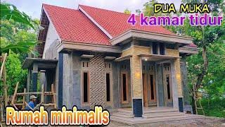 Rumah Minimalis Dua Muka 9 x 12 dgn 4 kamar tidur