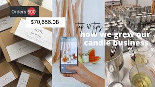 ALMOST 6 FIGURES IN 4 MONTHS  top tips on starting a candle business in 2022
