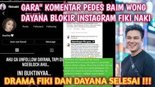 DAYANA BLOKIR INSTAGRAM FIKI NAKI GARA KOMENTAR BAIM WONG‼️