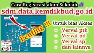 Cara Mudah Registrasi Akun sdm.data.kemdikbud.go.id