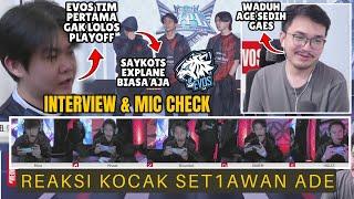 MUSIM TERBURUK EVOS GLORY REAKSI MAS ADE INTERVIEW  MIC CHECK ALTER EGO VS EVOS GLORY MPL ID S14