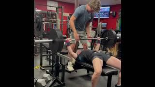 A Mother Bench Presses 315lb Twice 