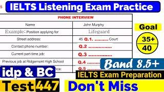 IELTS Listening Practice Test 2024 with Answers Real Exam - 447 