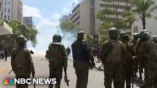At least five are dead after Kenyan protesters stormed parliament