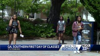 Ga. Southern University welcomes students back to campus for first day of classes