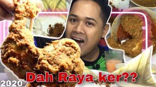 Rendang ayam untuk raya tahun ini dengan ketupat palas