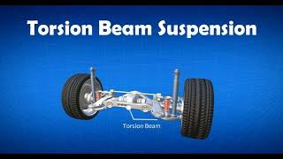 Car Suspension Torsion Beam Rear Suspension  Trailing Arm Suspension Explained 2022