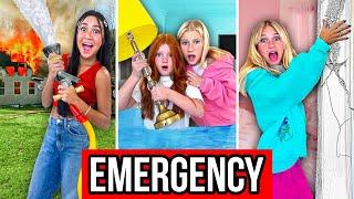 Our HOUSE is on FIRE  EMERGENCY DRILLS with 10 KiDS  