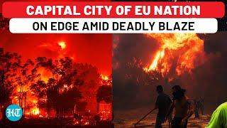 Greece Wildfire EU Nation On Edge As Worst Inferno Nears Capital Athens Fire Exceeds 30 KM