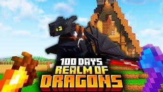 I survived 100 days in the REALM OF DRAGONS in Minecraft - THE MOVIE