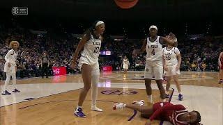 Reese BLOCKS SHOT IN ONE SHOE & Holding The Other Called For Taunting Technical #3 LSU vs Arkansas
