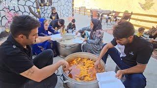 Nomadic Life Preparing Votive Food Amidst Narges Illness and Distributing to the Community 