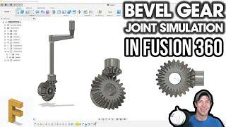 Simulating BEVEL GEAR MOVEMENT in Autodesk Fusion 360 with Joints