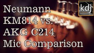 Neumann KM184 vs. AKG C214 - Mic Comparison  Acoustic Guitar