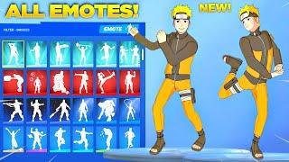 NARUTO SKIN Showcase with All my Fortnite Dances & Emotes Fortnite x Naruto