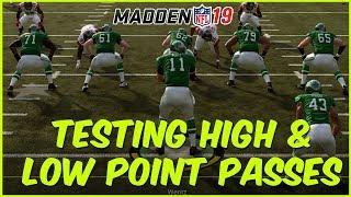 Madden 19  Testing Low And High Point Passes - Are They Still Glitchy?