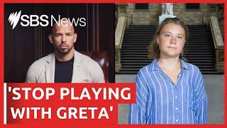 Environmental activist Greta Thunberg shuts down Andrew Tate with viral response  SBS News