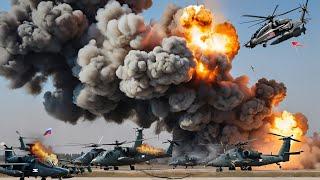 Today Deadly US Armed Helicopters Destroy Russias Largest Helicopter Base