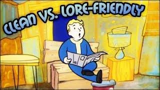 Clean vs. Lore Friendly  Fallout 4 No Mods Shop Class
