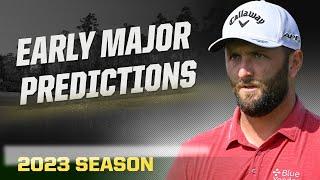 Very Early 2023 Major Predictions  Masters PGA Championship US Open & British Open Golf Futures