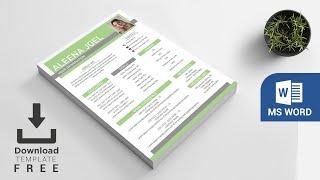 How to Make an Easy Resume in Microsoft Word  ⬇ DOWNLOAD FREE 2022