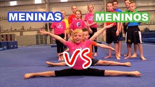 Meninas contra meninos  Quem é o melhor na ginástica?
