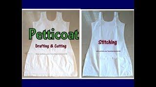 Churidar  Kurti Petticoat  Inner Slip Dress Cutting  Stitching - Complete Tutorial
