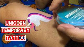 How to paint Basic Unicorn temporary tattoo