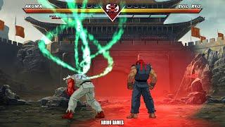 SHIN AKUMA VS EVIL RYU ARINO GAMES BEST FIGHT