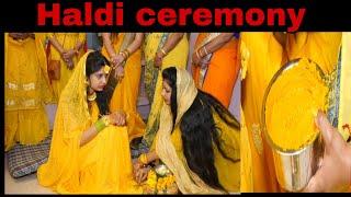 Part -1 my sister-in-law haldi function haldi ceremonyhaldi lagao re tell chadao re  T 2 ki TT
